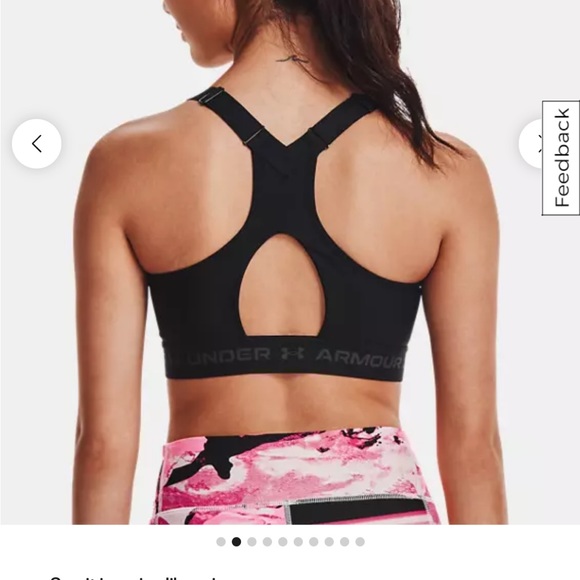 NWT Women's Under Armour® High Crossback Zip Sports Bra 34A - Picture 3 of 7